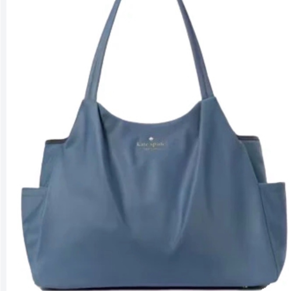 Kate Spade New York Chelsea Gray and Pink Baby Bag